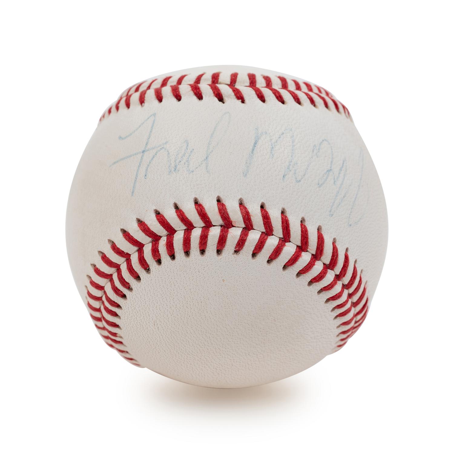 A Group of Nine Baseball Hall of Fame and Notables Signed Autograph Items (BAS Beckett Authentication Services Certified),