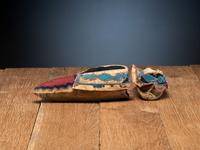 Delaware Beaded Hide Moccasins