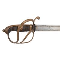 PDL British 1821 Pattern Sword Inscribed to Capt. Frank Chamberlain - 125th New York Volunteers - WIA at Gettysburg