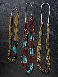 Three Multi-strand Pueblo Necklaces