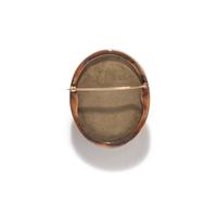 LAVA CAMEO BROOCH