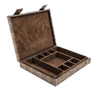 A Louis Vuitton Monogram Canvas Jewelry Box, 8.5" x 6.75" x 1.5".