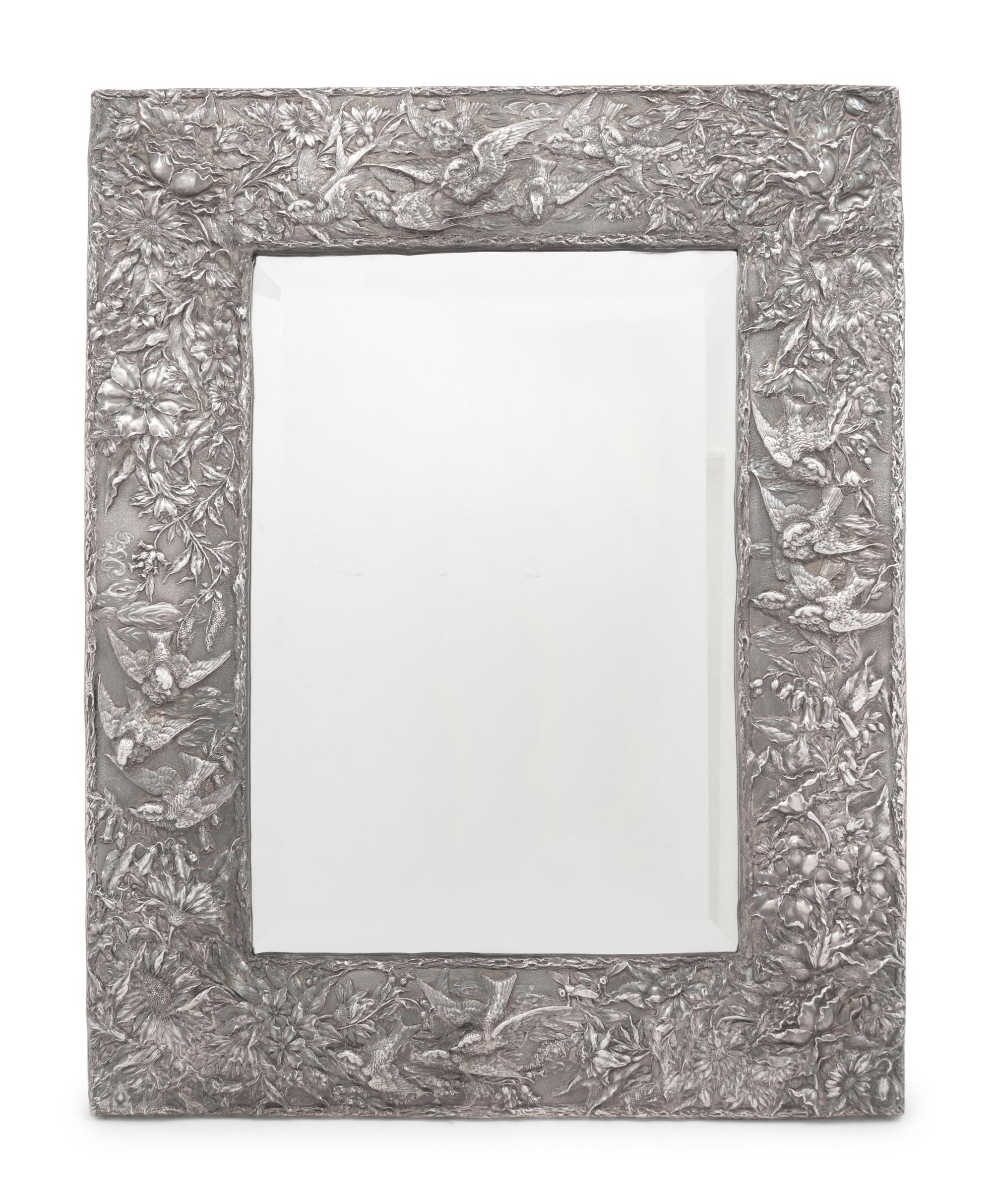 A Large American Silver Picture Frame