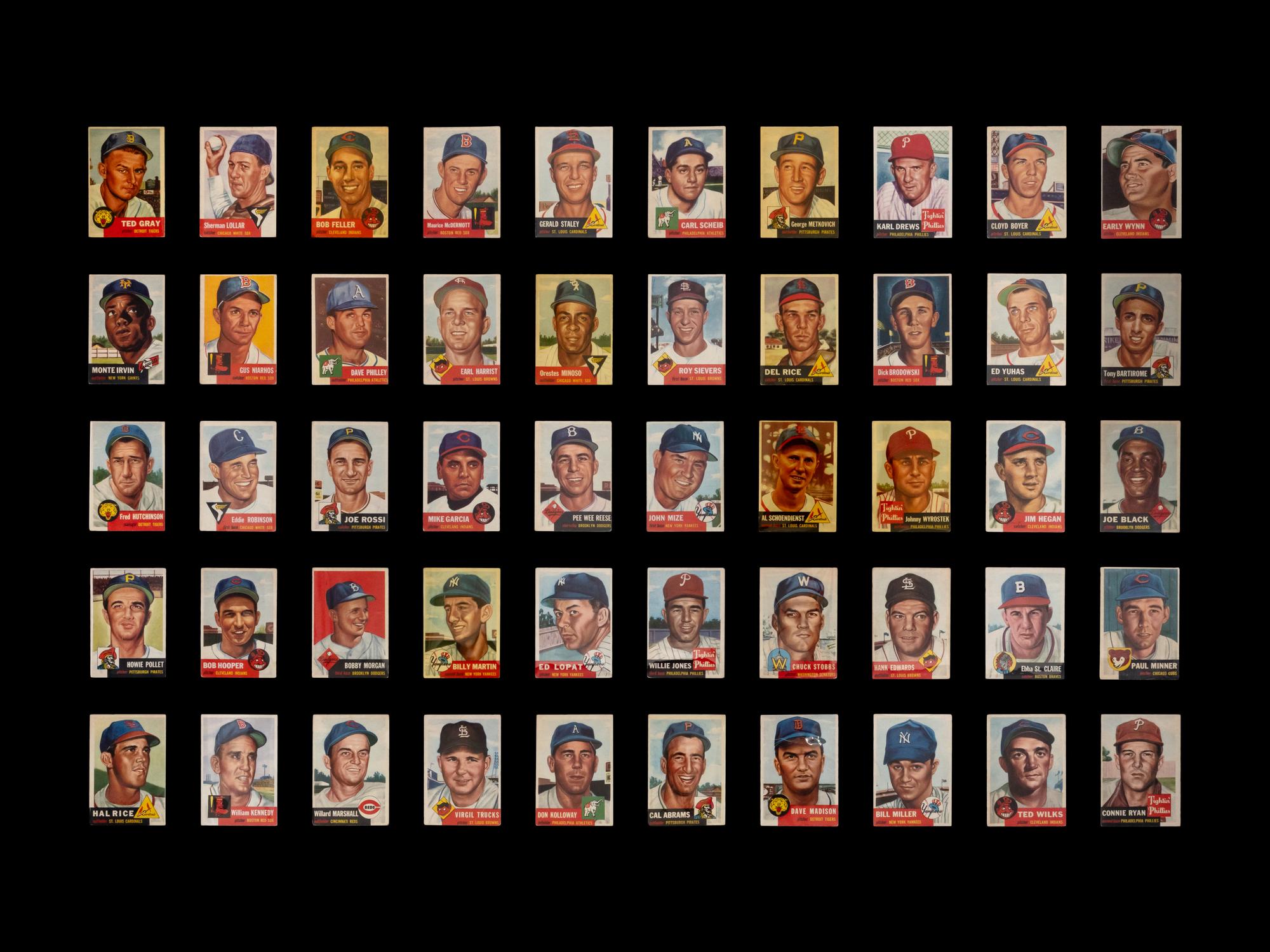 A Near Set of 1953 Topps Baseball Cards