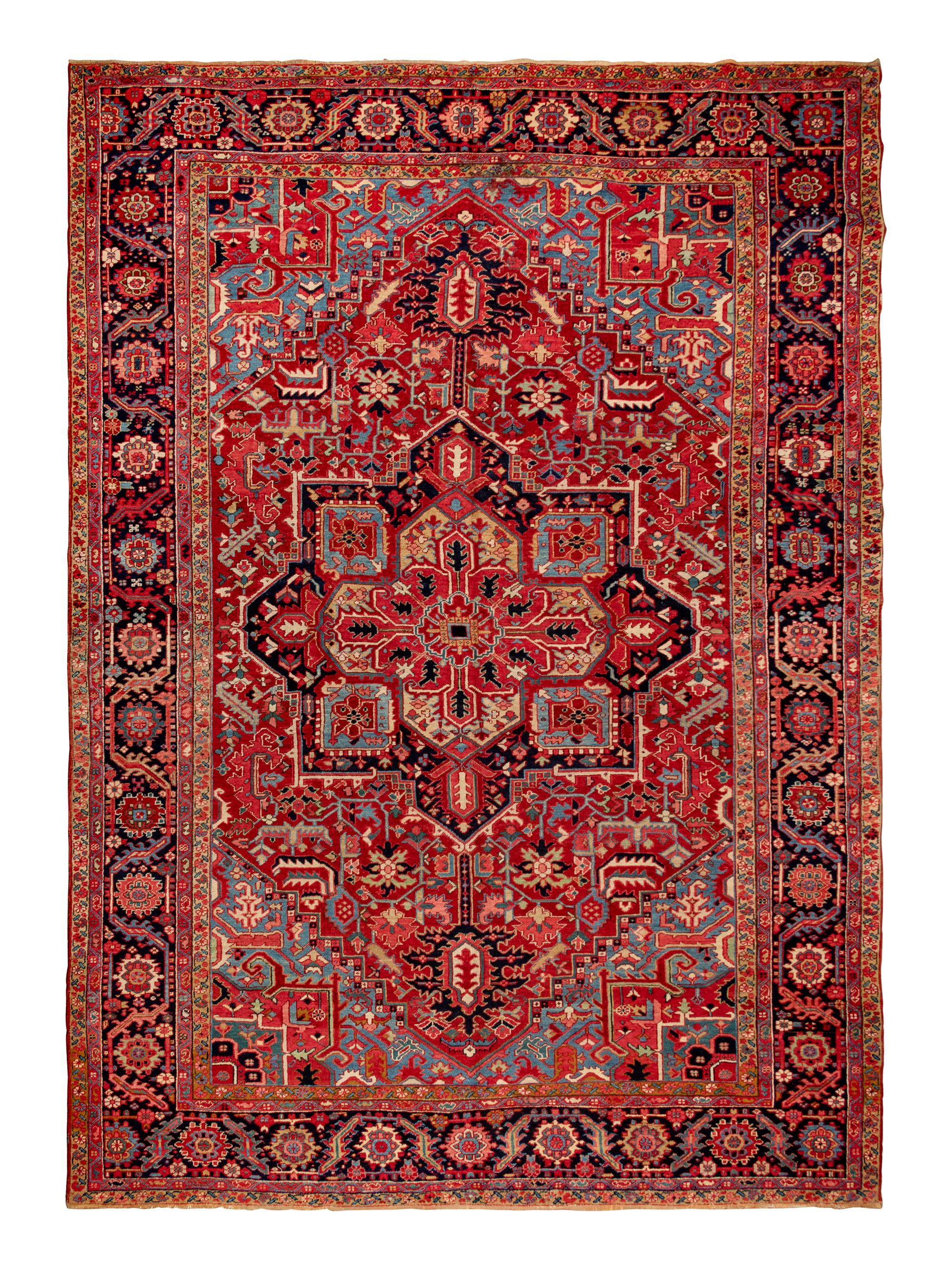 A Heriz Wool Rug