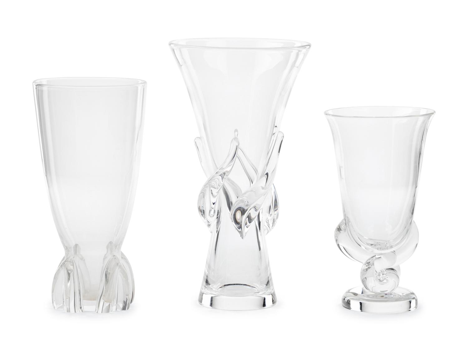 Three Steuben Glass Vases