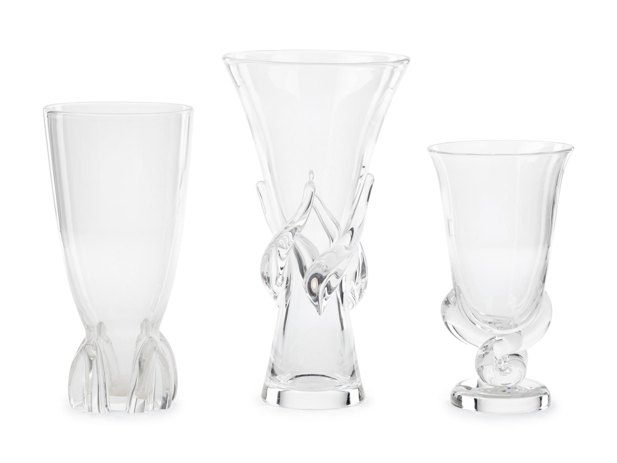 Three Steuben Glass Vases