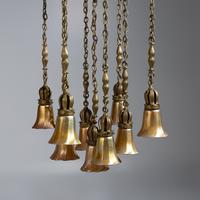 Aurene Glass Hanging Nine-Light Fixture