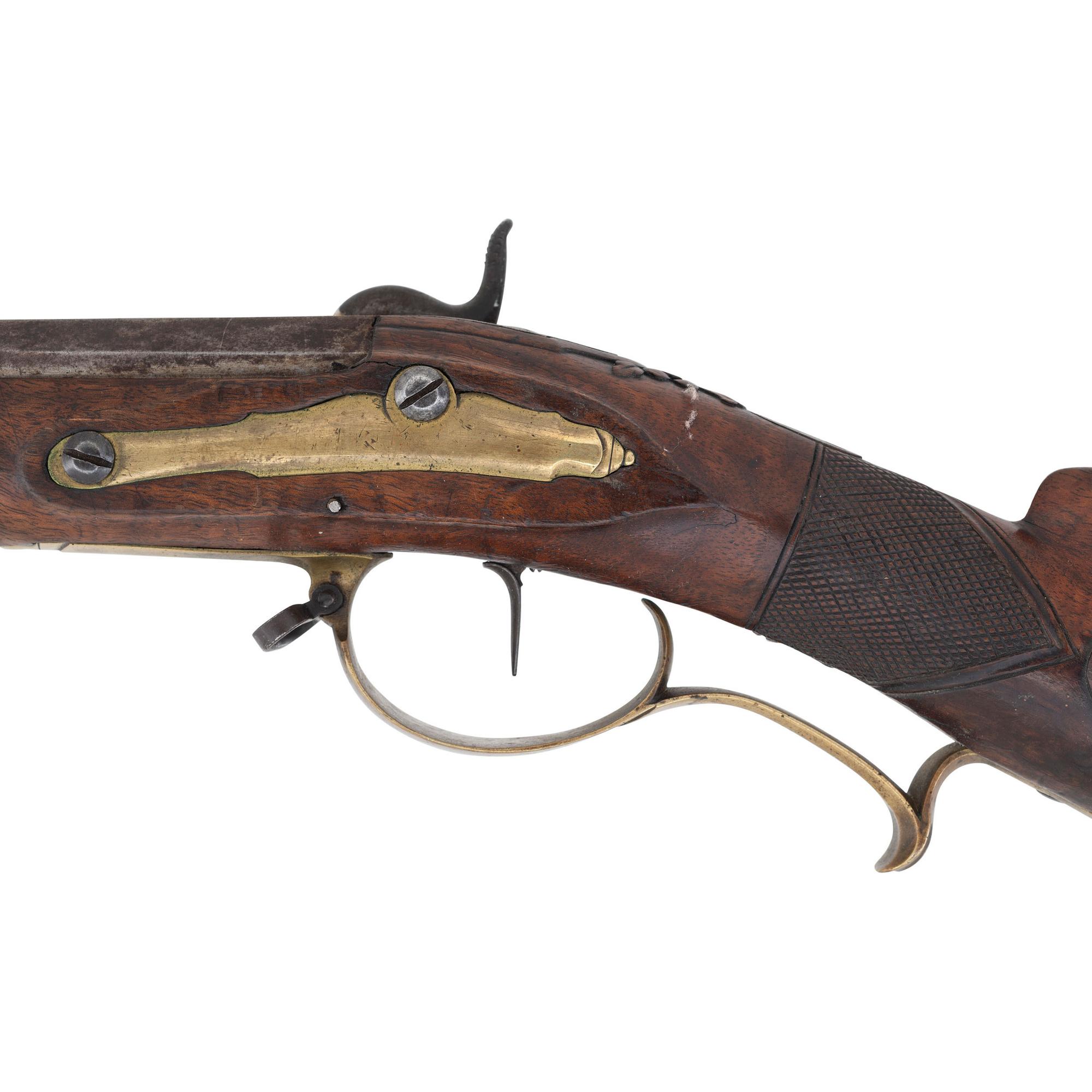 Late 18th/Early 19th Century Percussion Converted Jaeger Rifle by Johann Christian Paul Baetz of Nurnberg