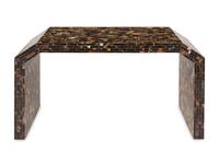 A Tessellated Horn Waterfall Console Table