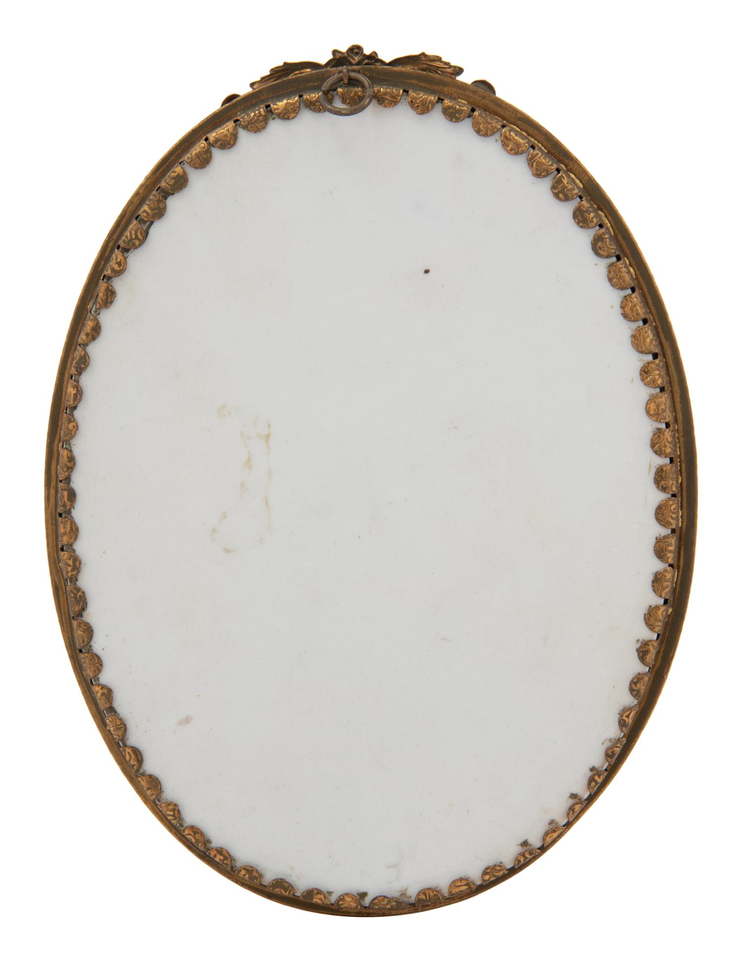 A Continental Porcelain Plaque