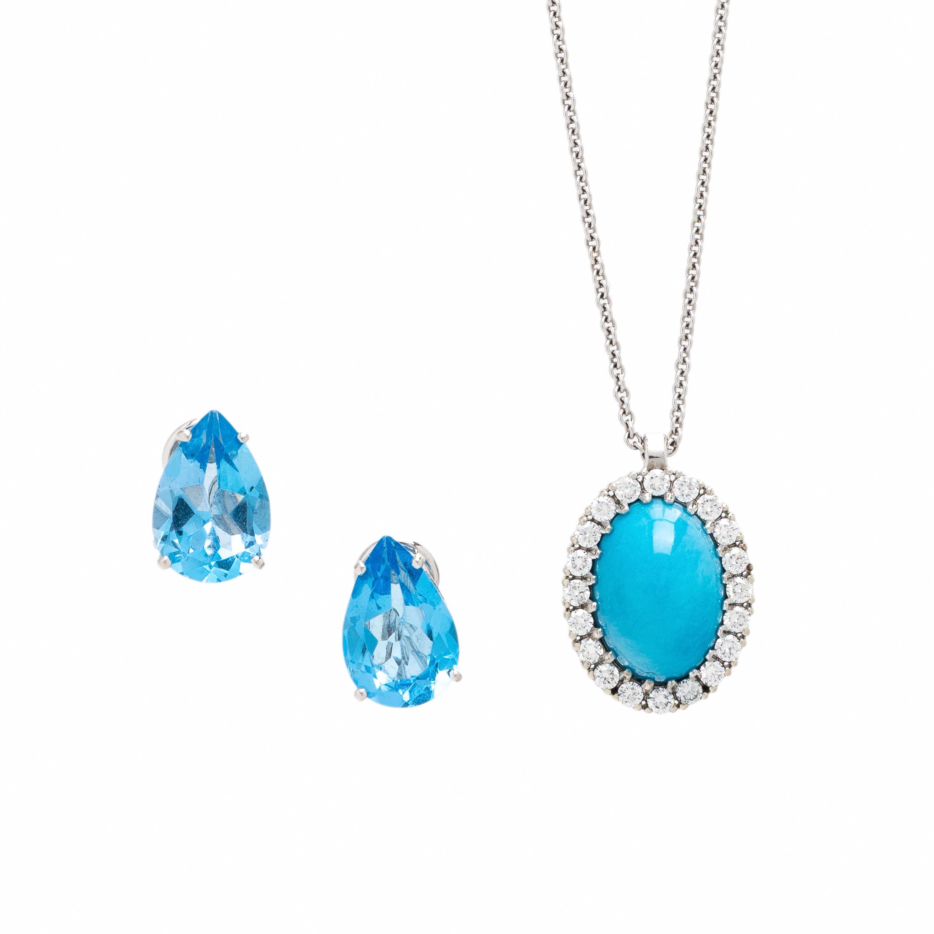 Collection of Multigem and White Gold Jewelry