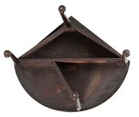 A George III Figured Mahogany Corner Drop-Leaf Table