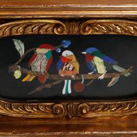 A Pair of Italian Renaissance Style Giltwood and Pietra Dura Plaque-Inset Jardinières