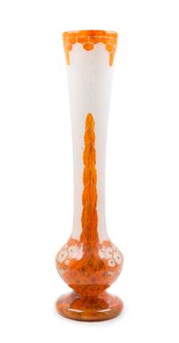 Charles Schneider (French, 1881-1953), Schneider Glassworks, France, a large Le Verre Francais vase, 1918-1932