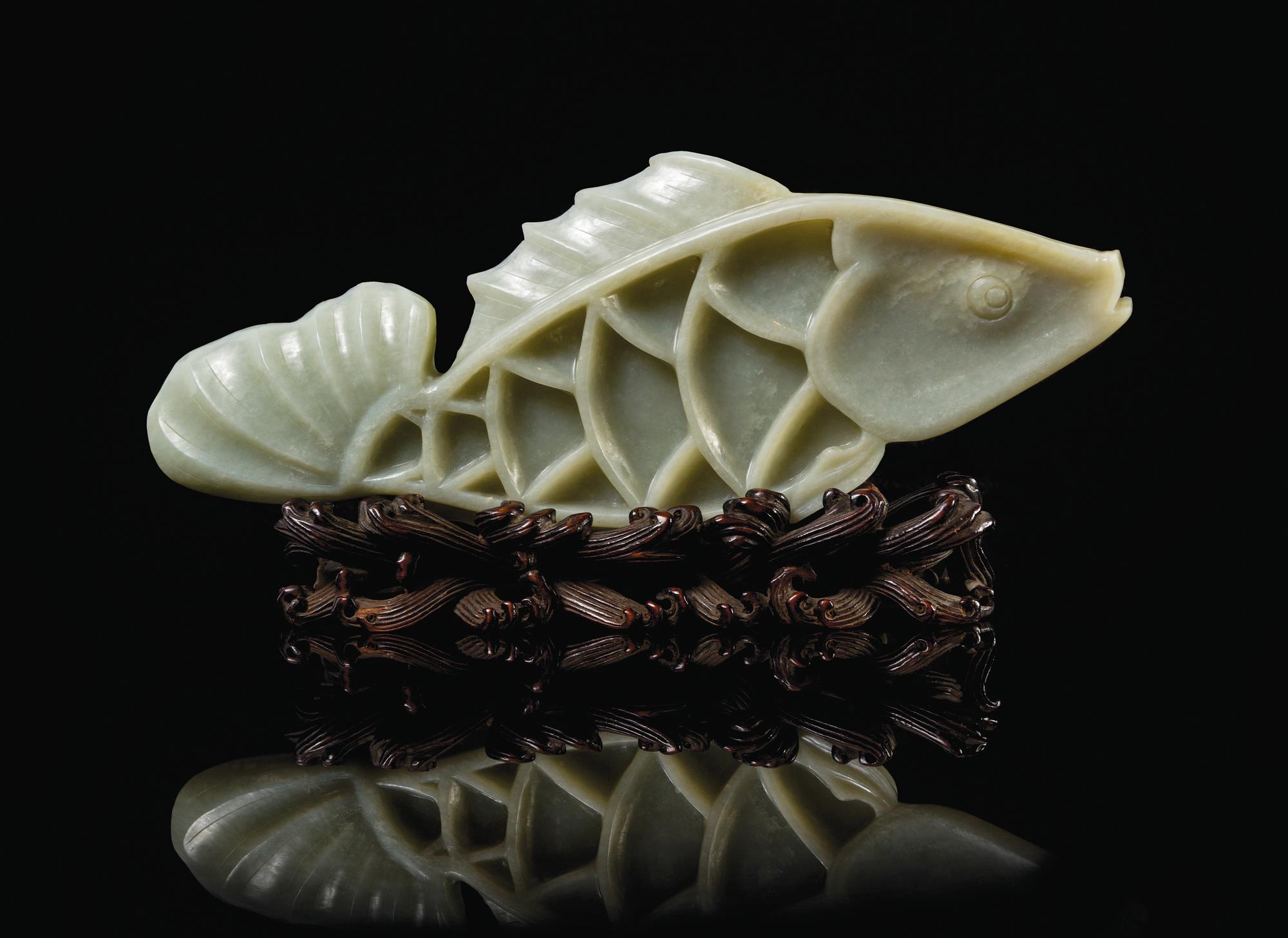 A Chinese Jade Scholar’s Article 18TH/19TH CENTURY Width 11 1/4 inches. — 18TH/19TH CENTURY