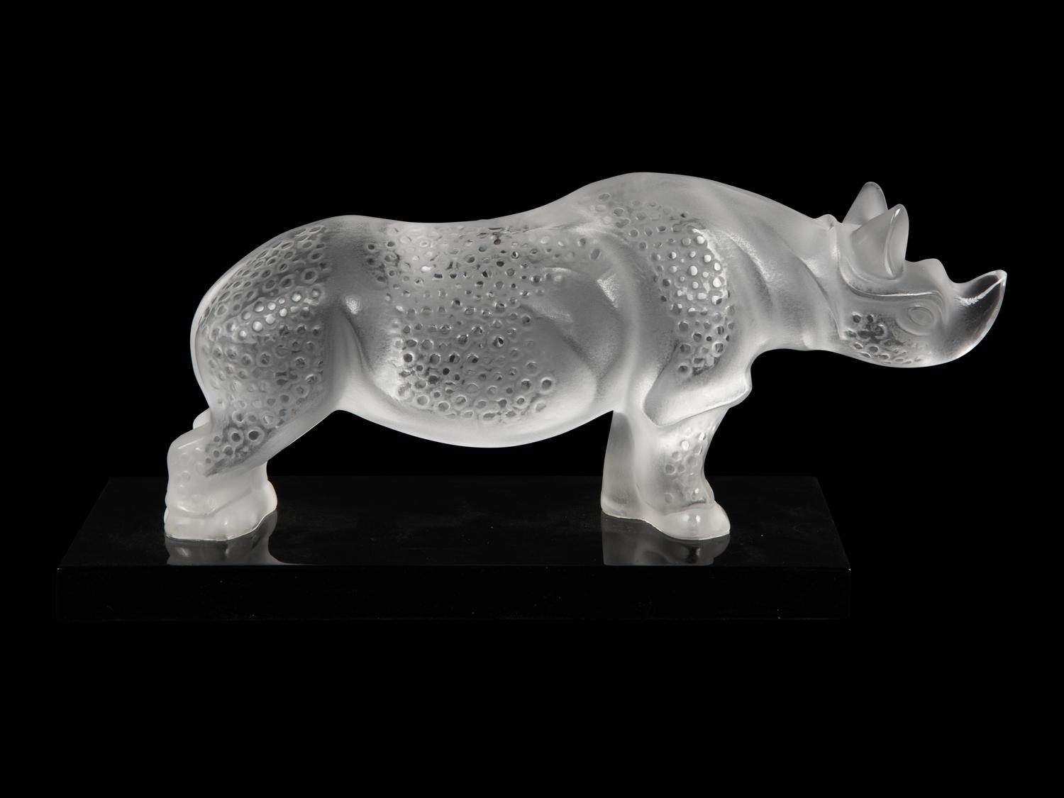 A Lalique Rhinoceros