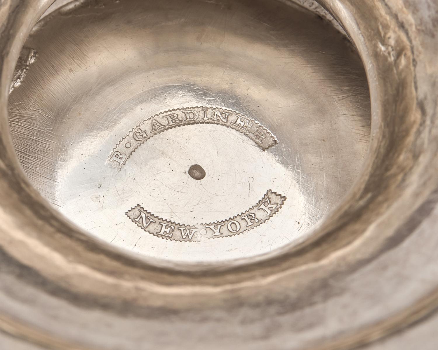 A Large Classical Silver Covered Sugar Dish, Baldwin Gardiner (1791-1868, active 1827-1848), New York, NY, Circa 1835