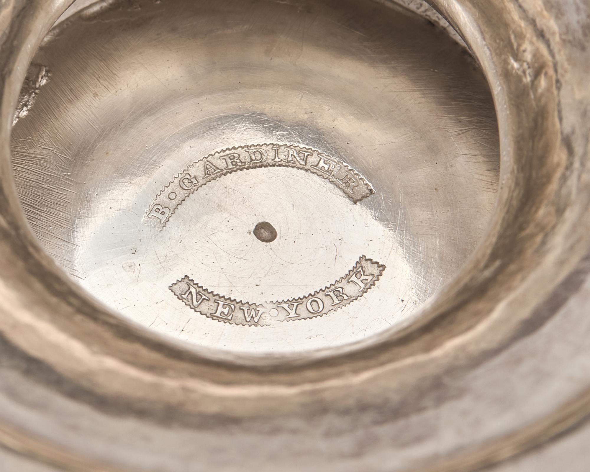 A Large Classical Silver Covered Sugar Dish, Baldwin Gardiner (1791-1868, active 1827-1848), New York, NY, Circa 1835
