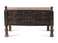A Himalayan Carved Wedding Chest