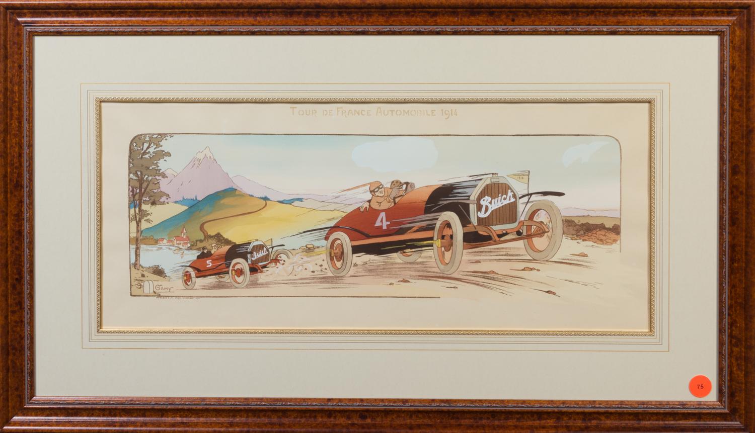 Gamy (Marguerite Montaut), (French, early 20th century), Renault, 1915 Tour de France Automobile, 1914 and Gd Prix de France, 1913