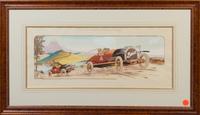 Gamy (Marguerite Montaut), (French, early 20th century), Renault, 1915 Tour de France Automobile, 1914 and Gd Prix de France, 1913