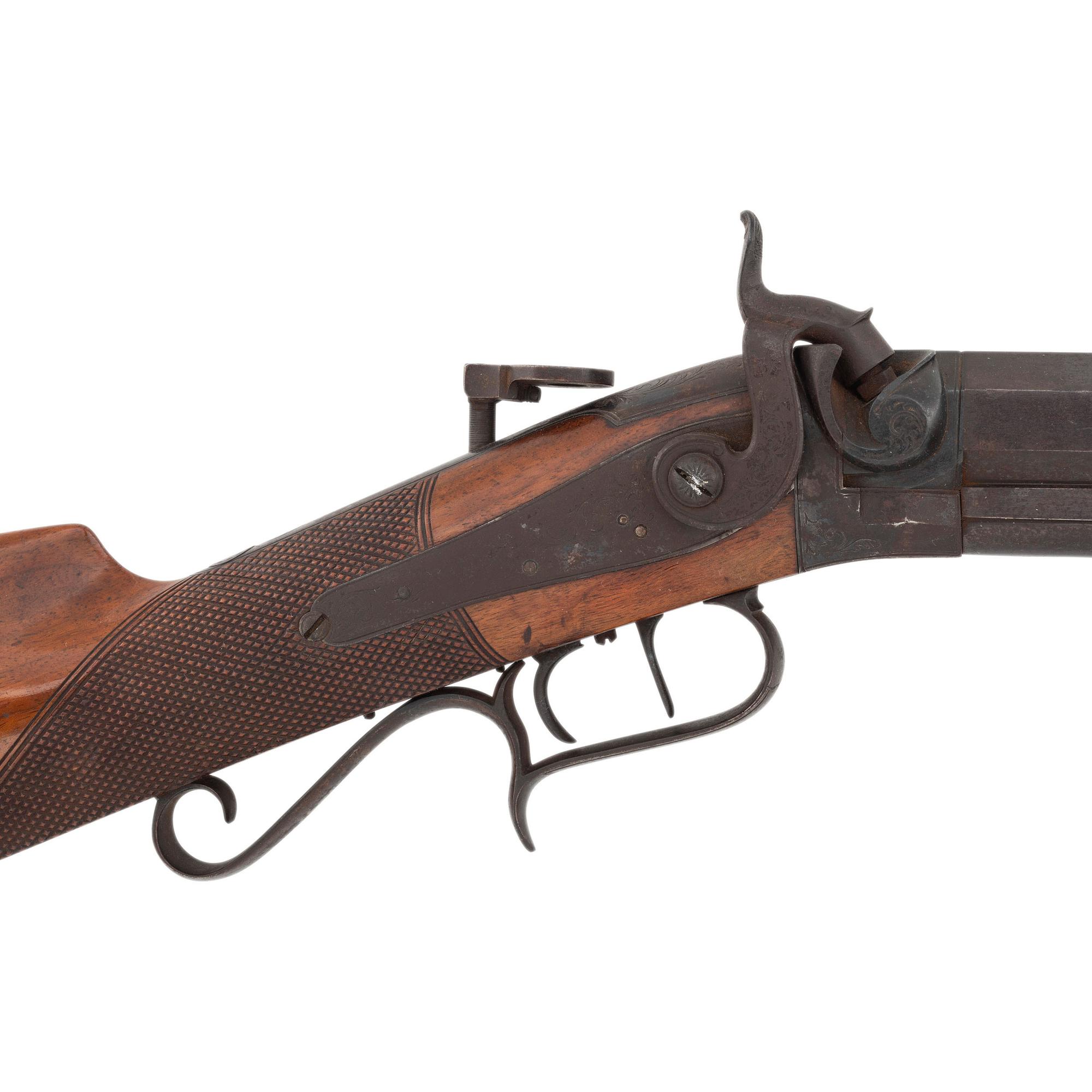 E. Phillips New York Target Rifle Captured at Fernandina, Florida and Presented to Senator Grimes by Flag Officer (Admiral) Samuel F. DuPont