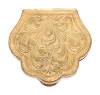 A Continental Gilt Metal and Faux Malachite Compact