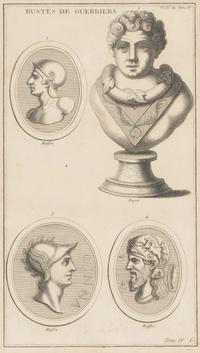 A Set of Six Copperplate Engravings Depicting Greek and Roman Soldiers