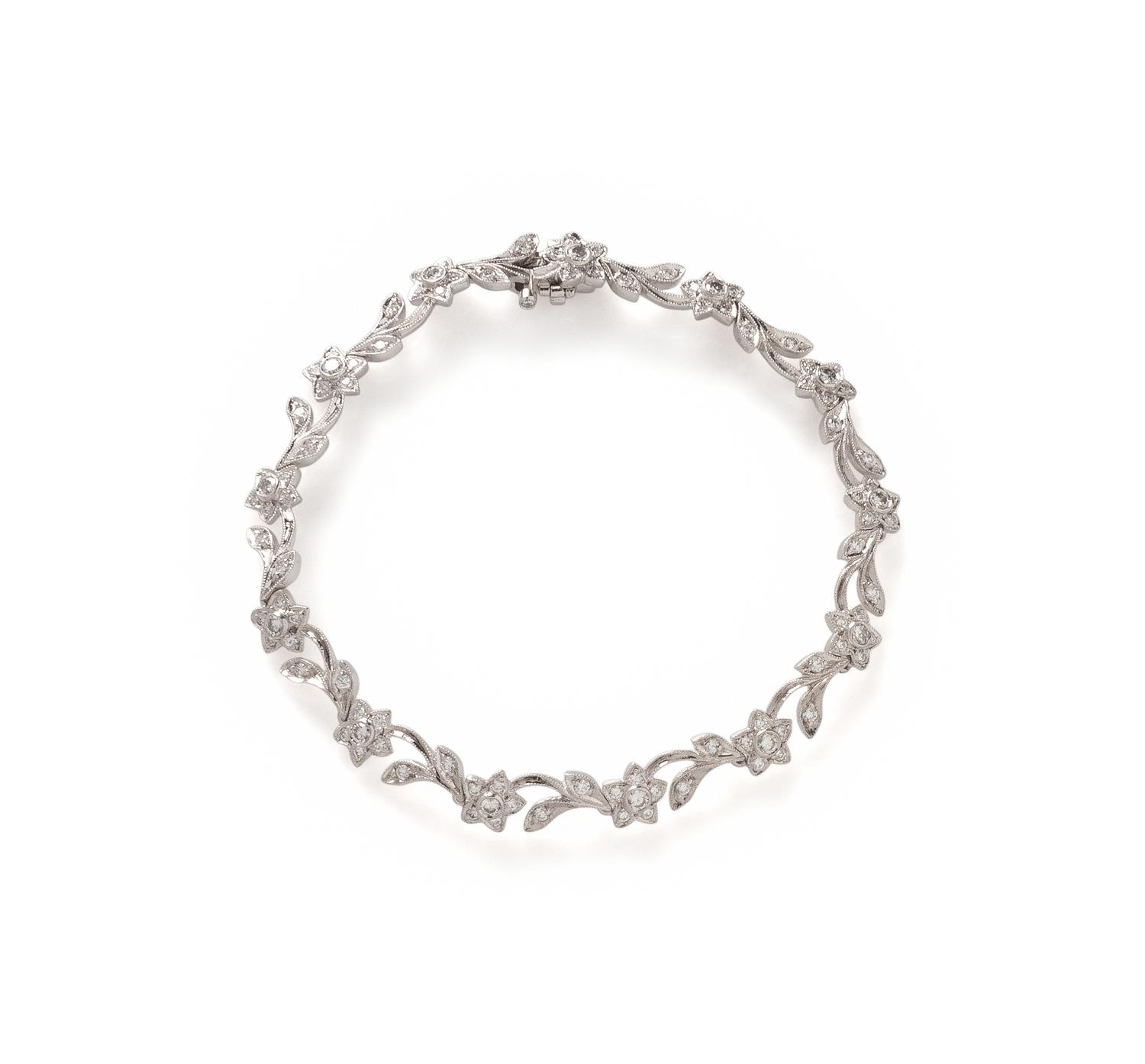 DIAMOND AND PLATINUM BRACELET