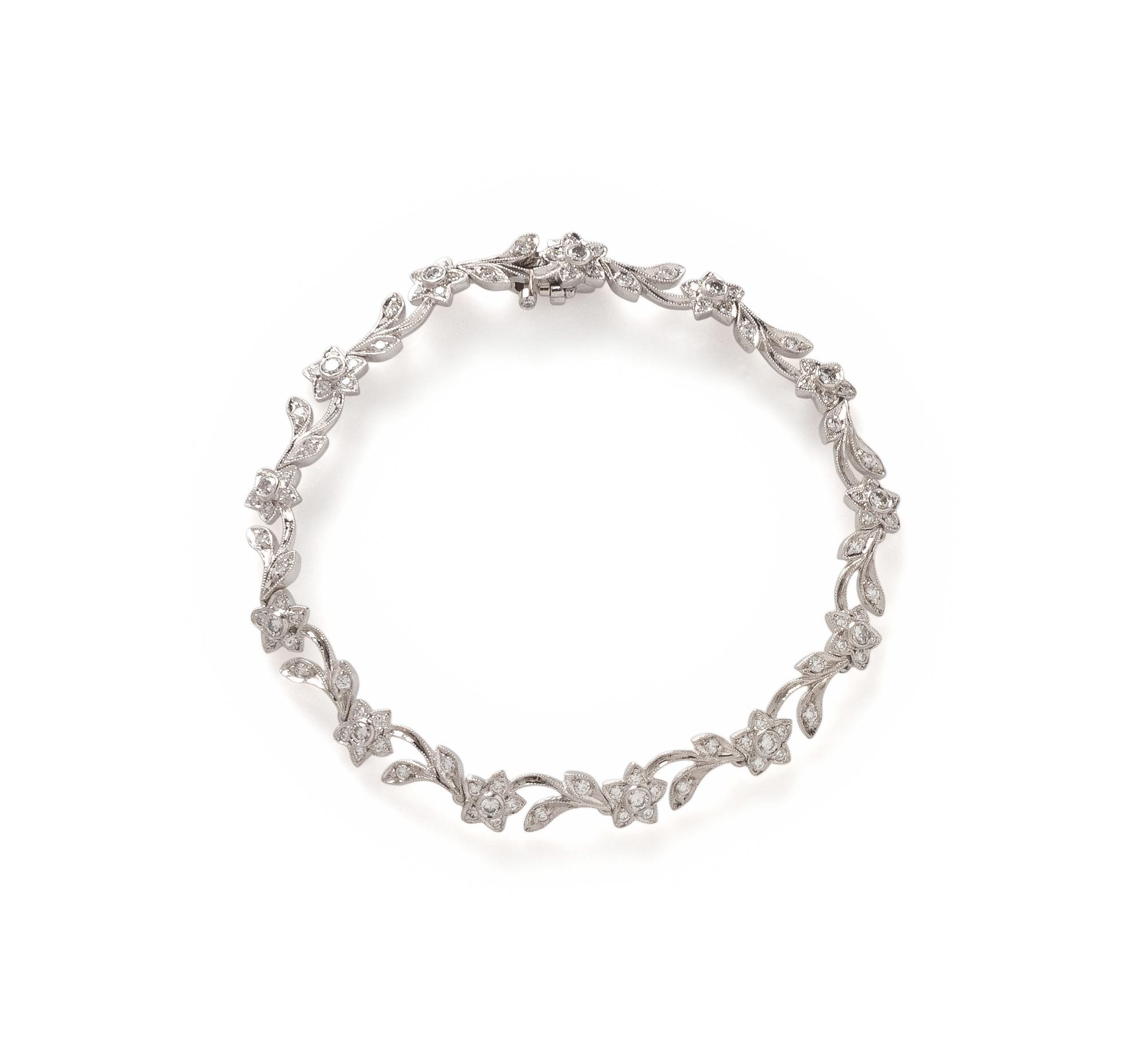 DIAMOND AND PLATINUM BRACELET