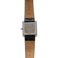 CARTIER, REF. 2302 STAINLESS STEEL 'TANK FRANÇAISE' DATE WATCH