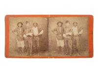 [NATIVE AMERICANS]. BUEHMAN, Henry (1851-1912), photographer. Agt. Clum, Diablo & Eskiminzin . Tucson, AZ: [1875].