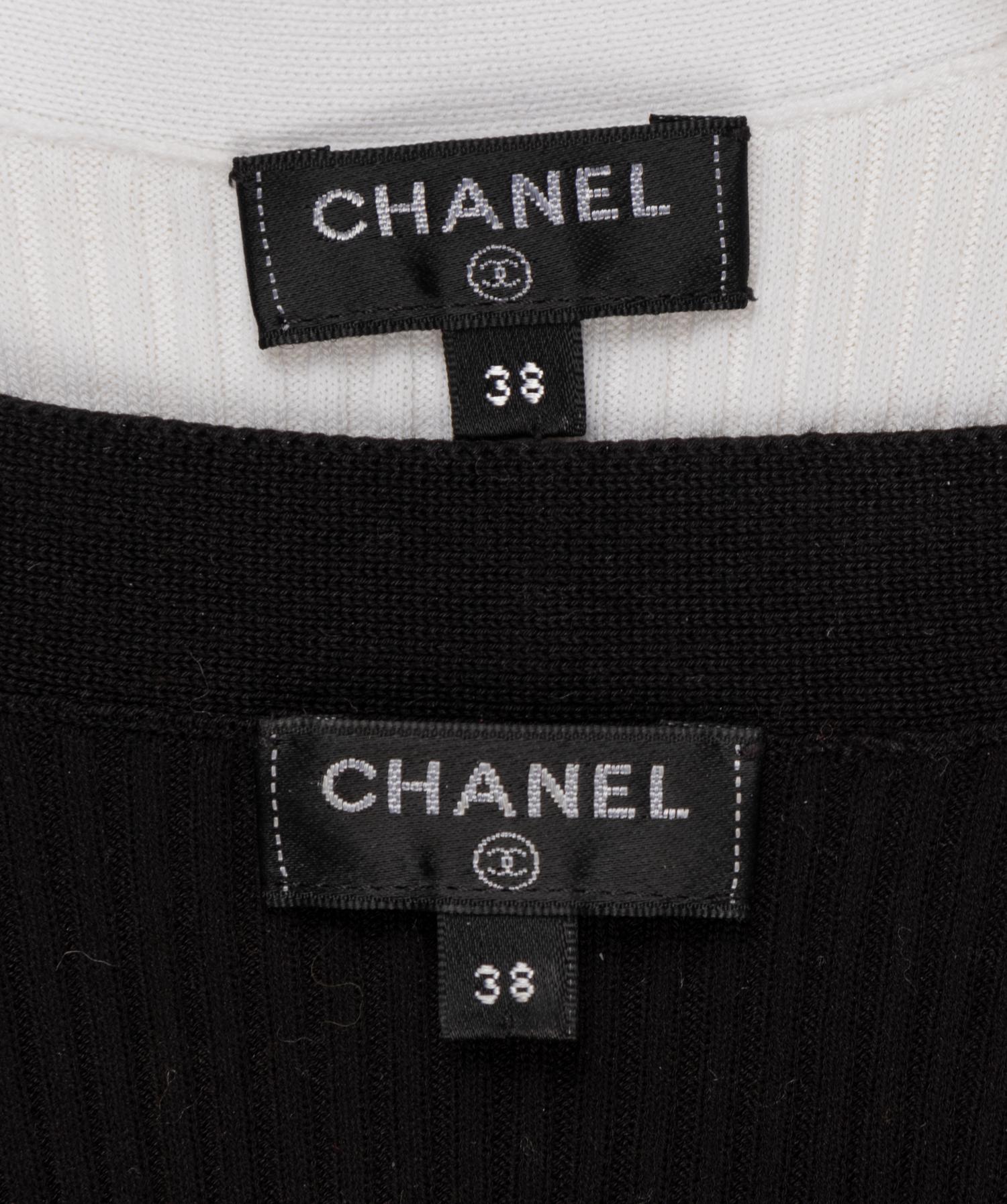 Two Chanel Matching Knit Cardigans, 2000's