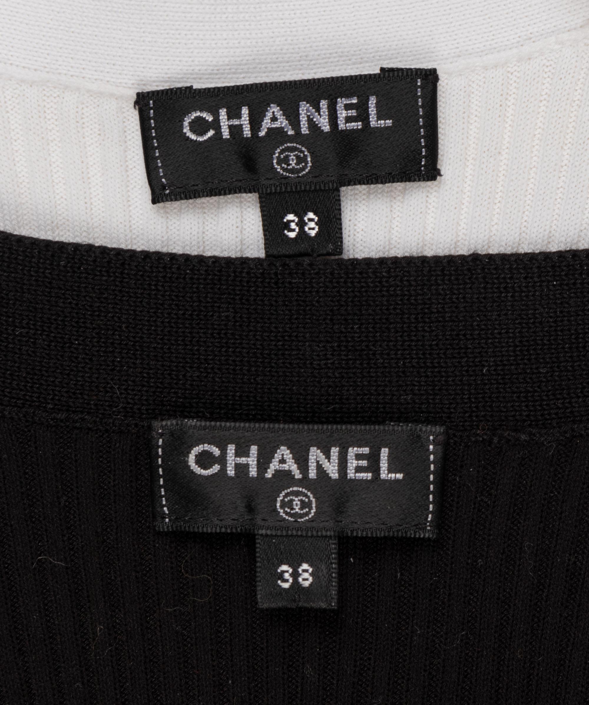 Two Chanel Matching Knit Cardigans, 2000's