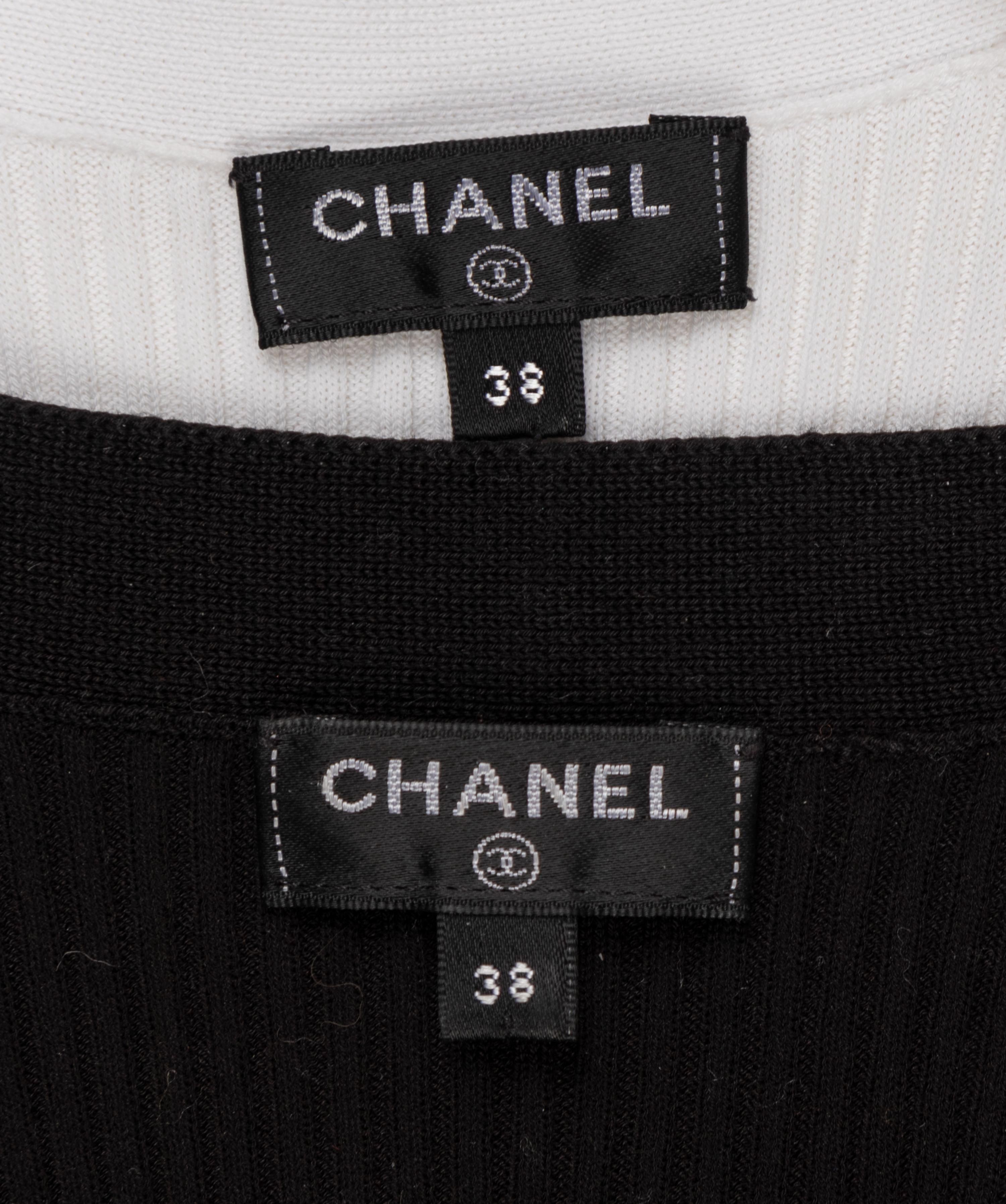 Two Chanel Matching Knit Cardigans, 2000's