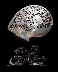 A Chinese Reticulated Mother-of-Pearl Shell