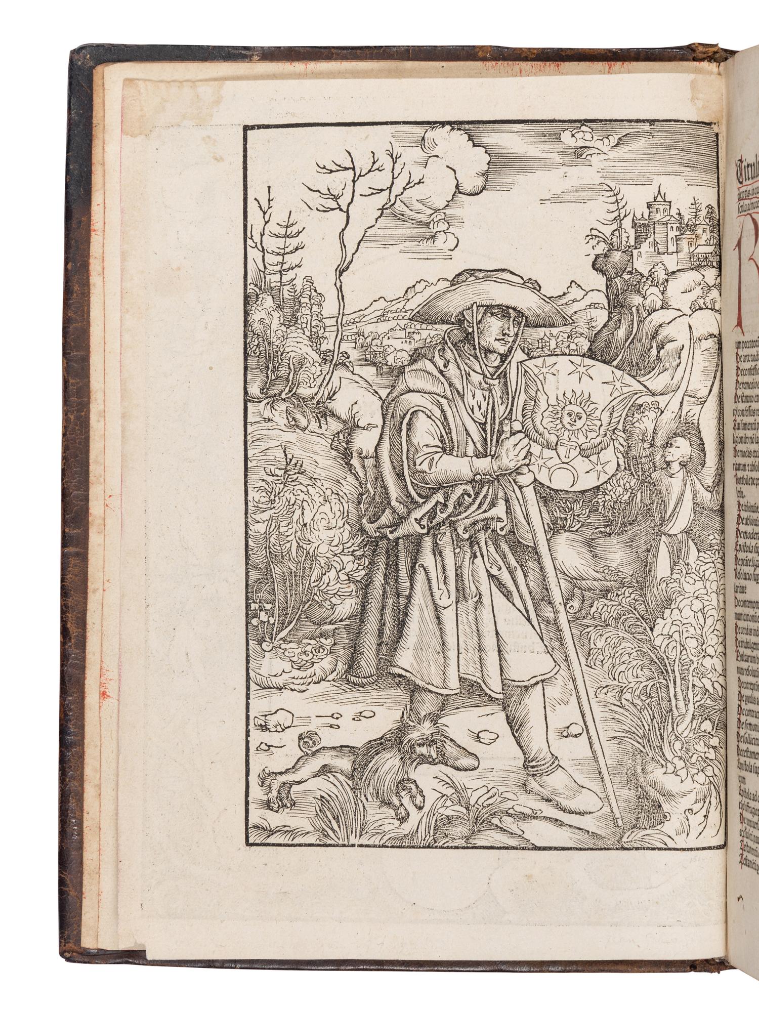 GERSON, Johannes (1363-1429). Prima [- Tertia ] Pars Opera [With: Inventarium in Vol. I] . Edited by Johannes Geiler von Kaisersberg. [Strassburg : Johann (Reinhard) Grüninger, partly with the types of Johann Prüss and Martin Flach], I: 10 September 1488, II: 3 July 1488; III: 6 September 1488; IV: Martin Flach, [1502].