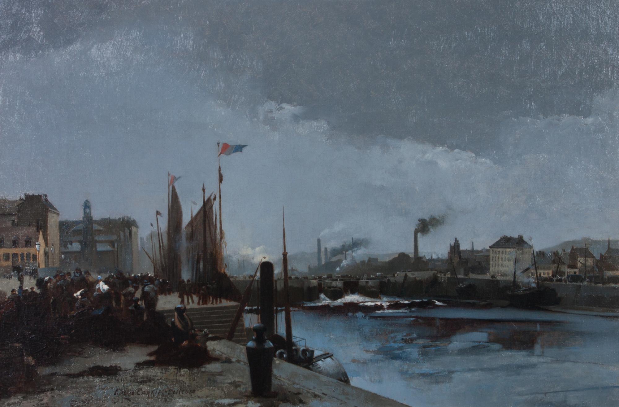Louis Carrier-Belleuse, (French, 1848-1913), French Riverfront