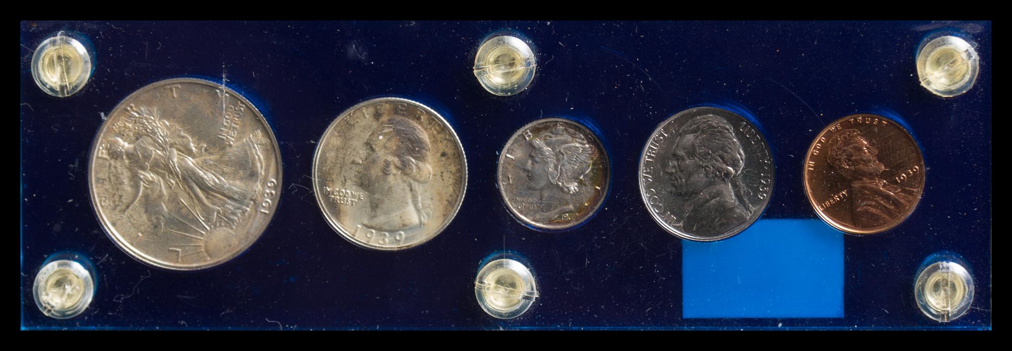 A United States 1939 5-Coin Proof Set