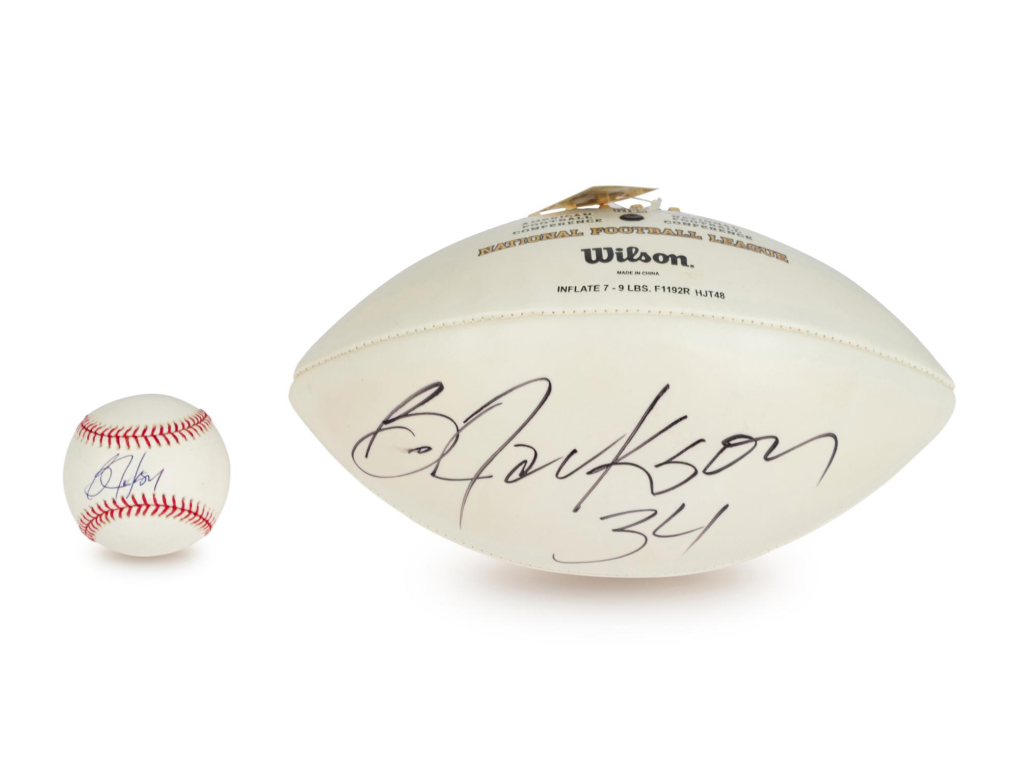 A Group of Bo Jackson Signed Autograph Items (Beckett Authentication Services BAS Certified)