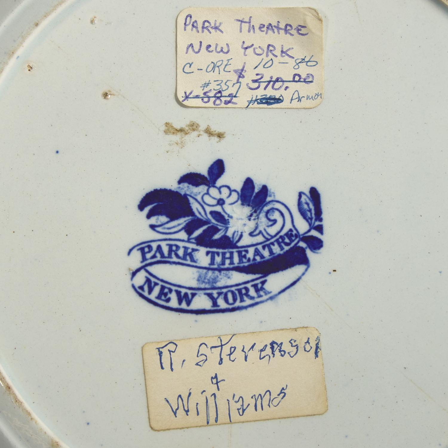 A Group of Six Staffordshire Historical Blue Table Articles