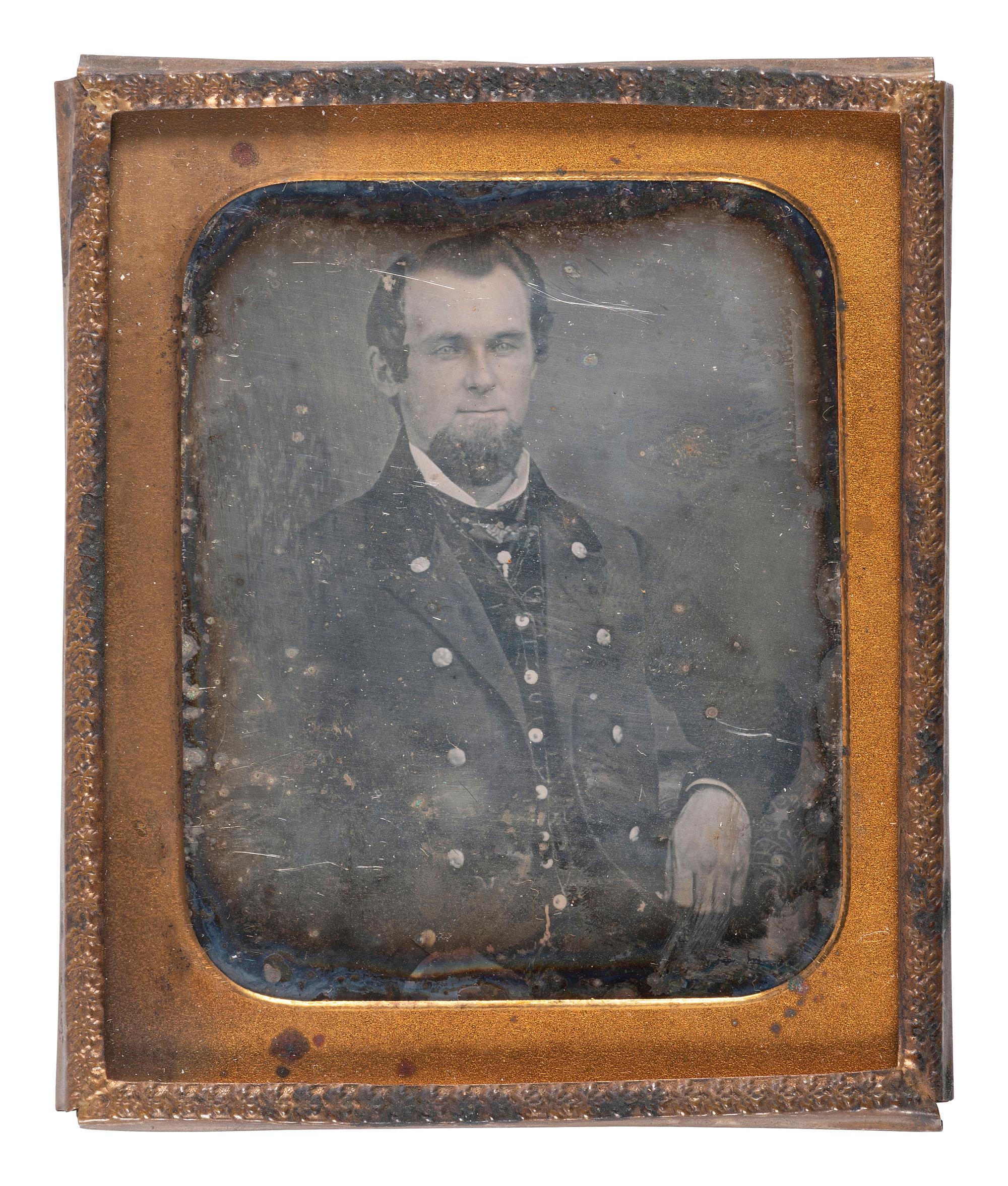 [MILITARIA]. Sixth plate daguerreotype of a Midshipman or Passed Midshipman, likely American.