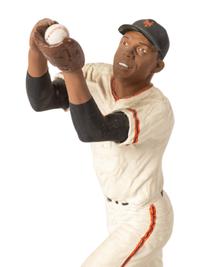 A Willie Mays "The Catch" Signed Autograph Salvino Figure,