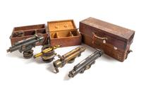 A Collection of Four Dumpy Levels Length of longest scope 16 inches. — LATE 19TH/EARLY 20TH CENTURY