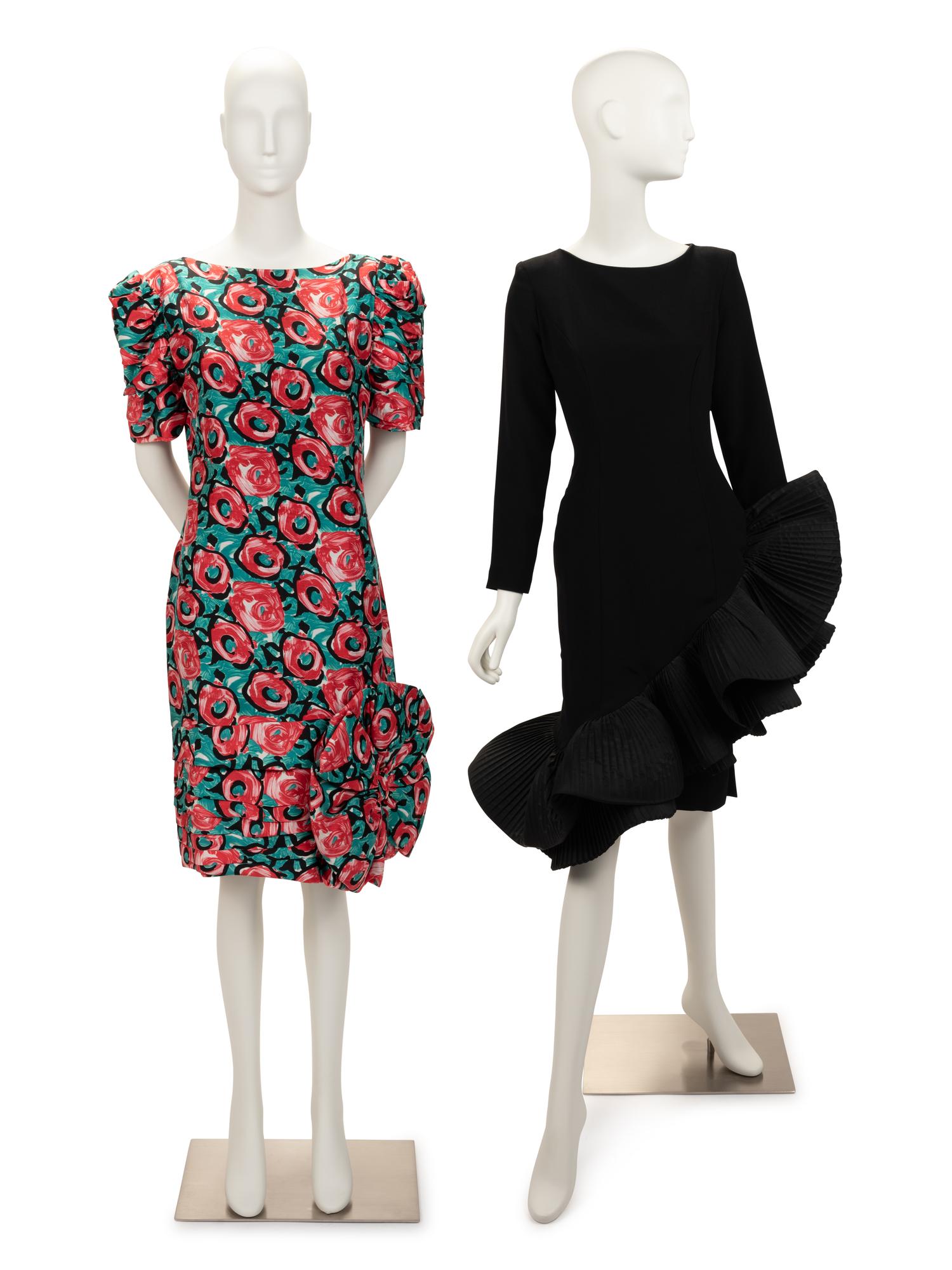 Two Victor Costa Dresses, 1980s