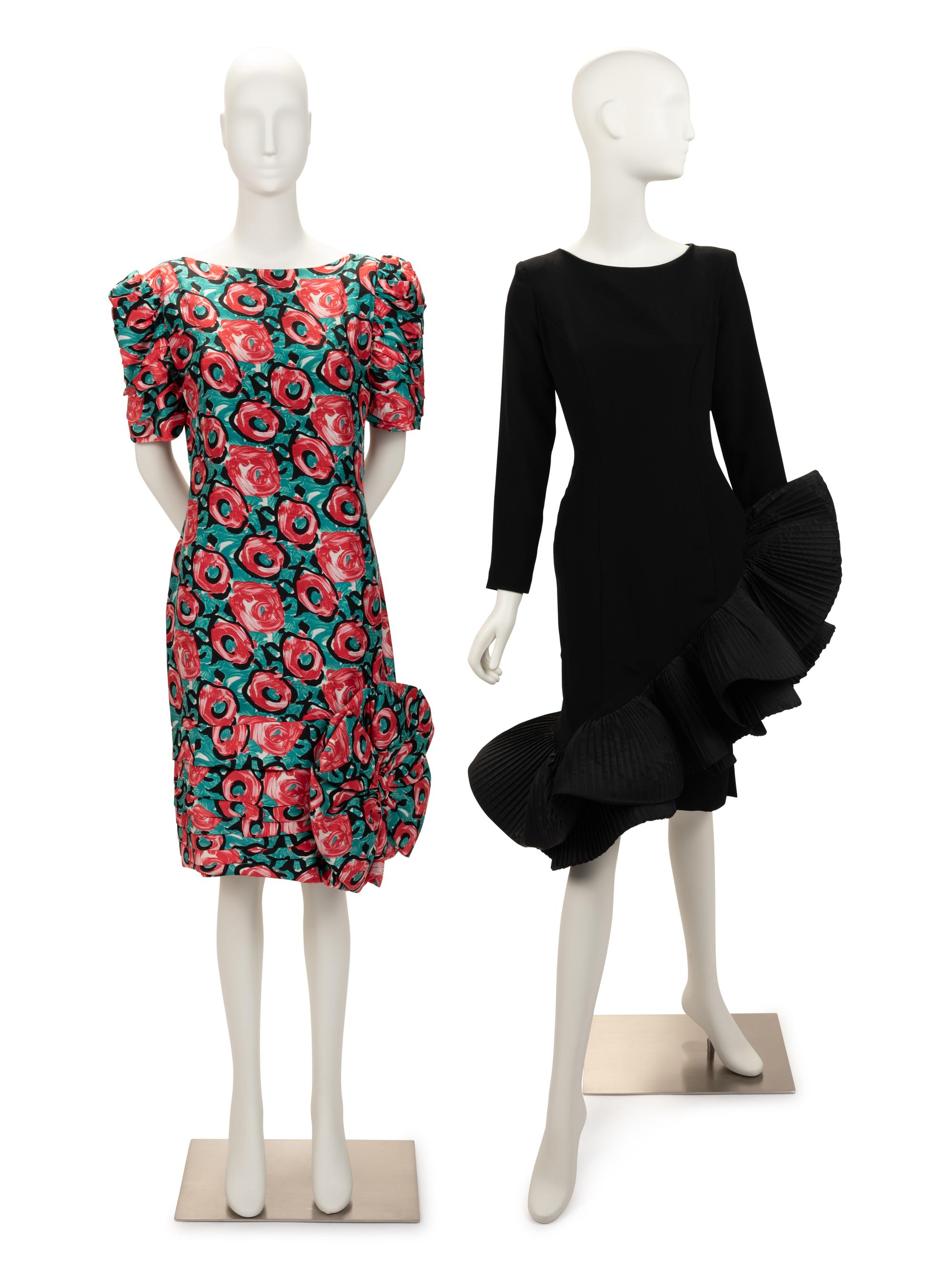 Two Victor Costa Dresses, 1980s