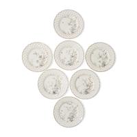 A Set of Seven Japonesque Gilt-Decorated Paris Porcelain Plates