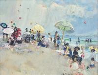 Balloons at the Beach, Trouville, France
