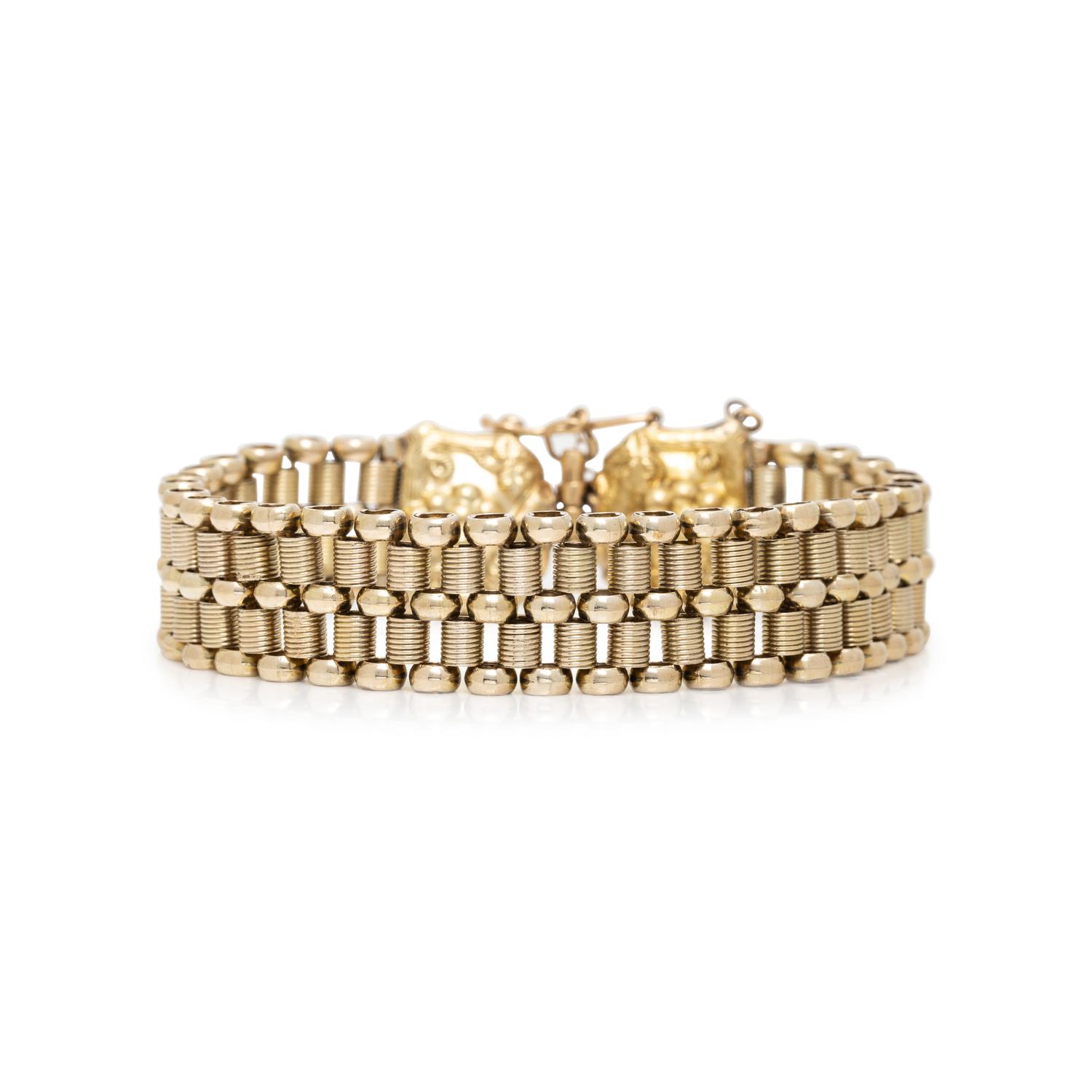 YELLOW GOLD LINK BRACELET